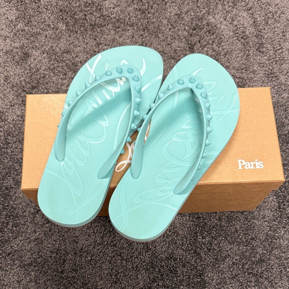 Christian Louboutin Aqua Sandals